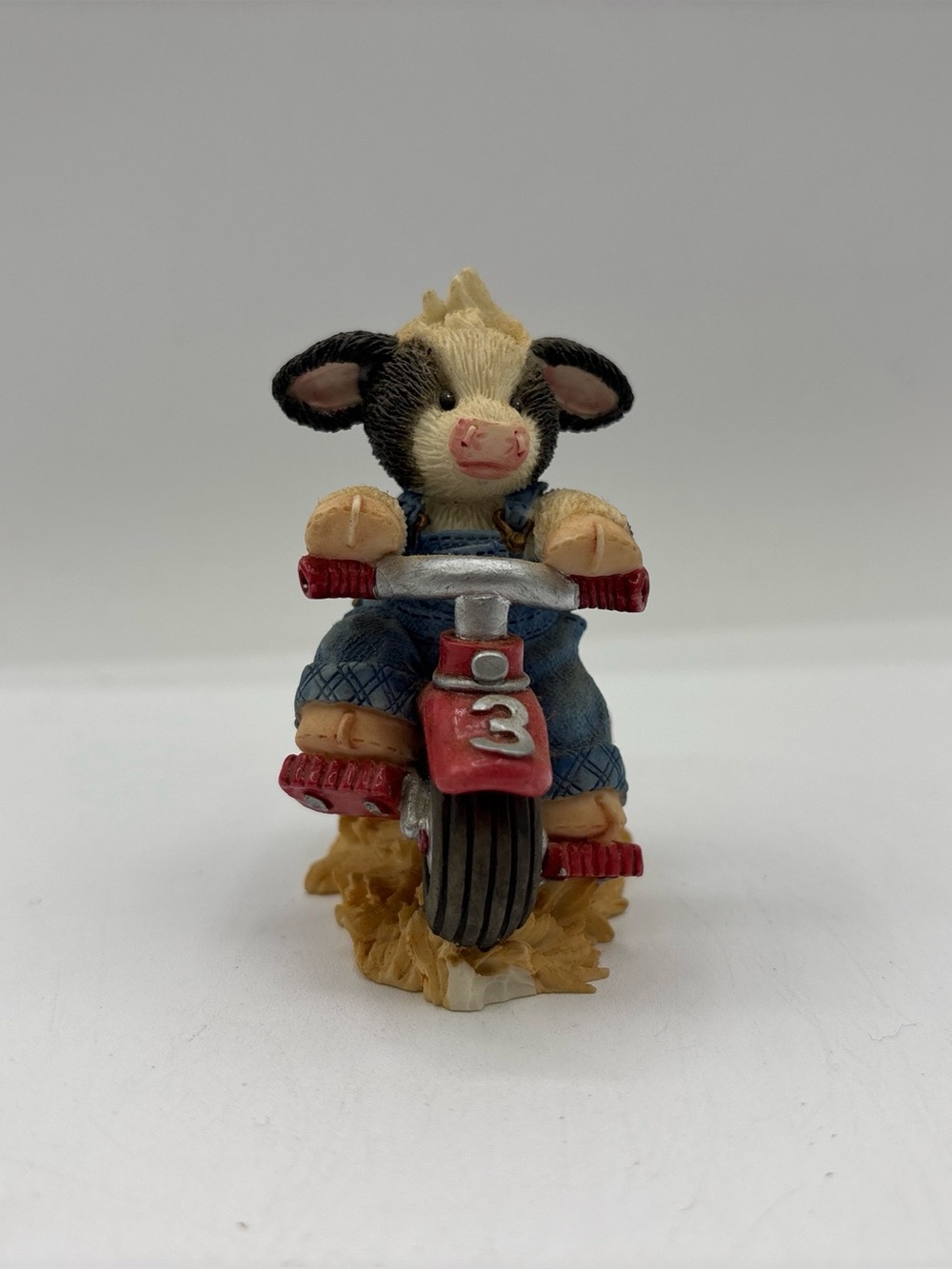 Mary’s Moo Moos 1997 Vintage Whee I’m Three! Age Three Tricycle Figurine 319147
